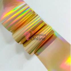 Folii de transfer, folie de unghii   Auriu Pure Holografic F003